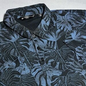 Travis Mathew Golf Polo Mens 2XL Performance Palm Tropical Pelican Hill GC